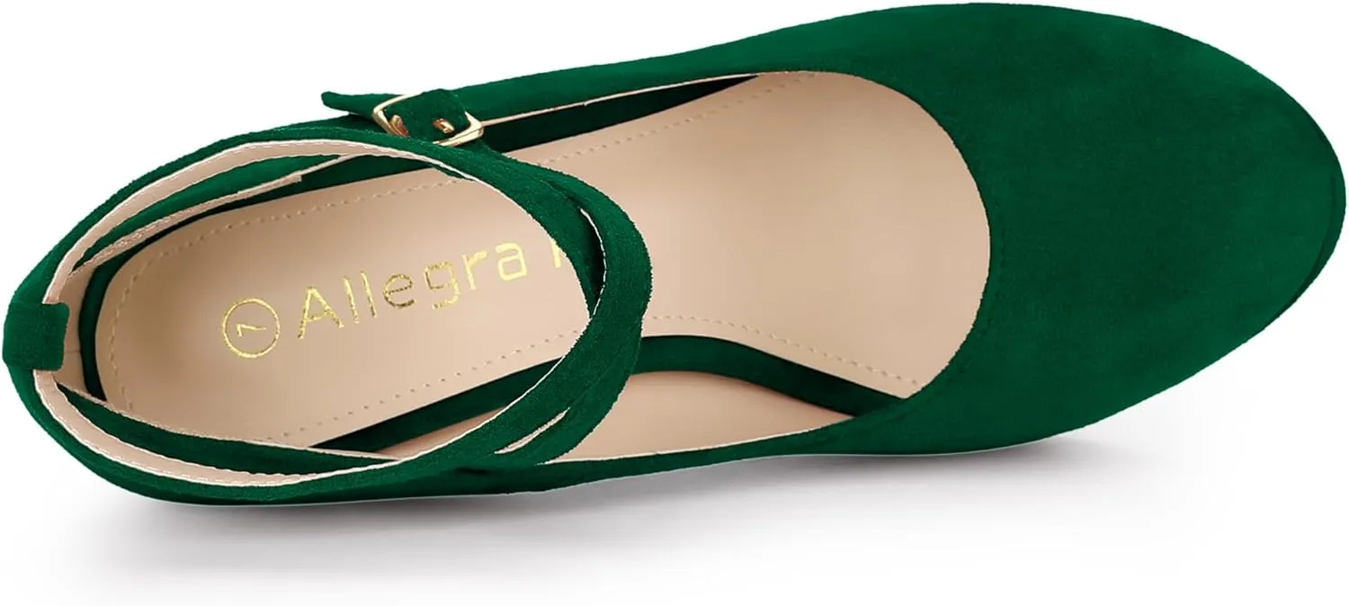 Allegra K Women's Platform Cross Strap Stiletto Heels Mary Jane Pumps