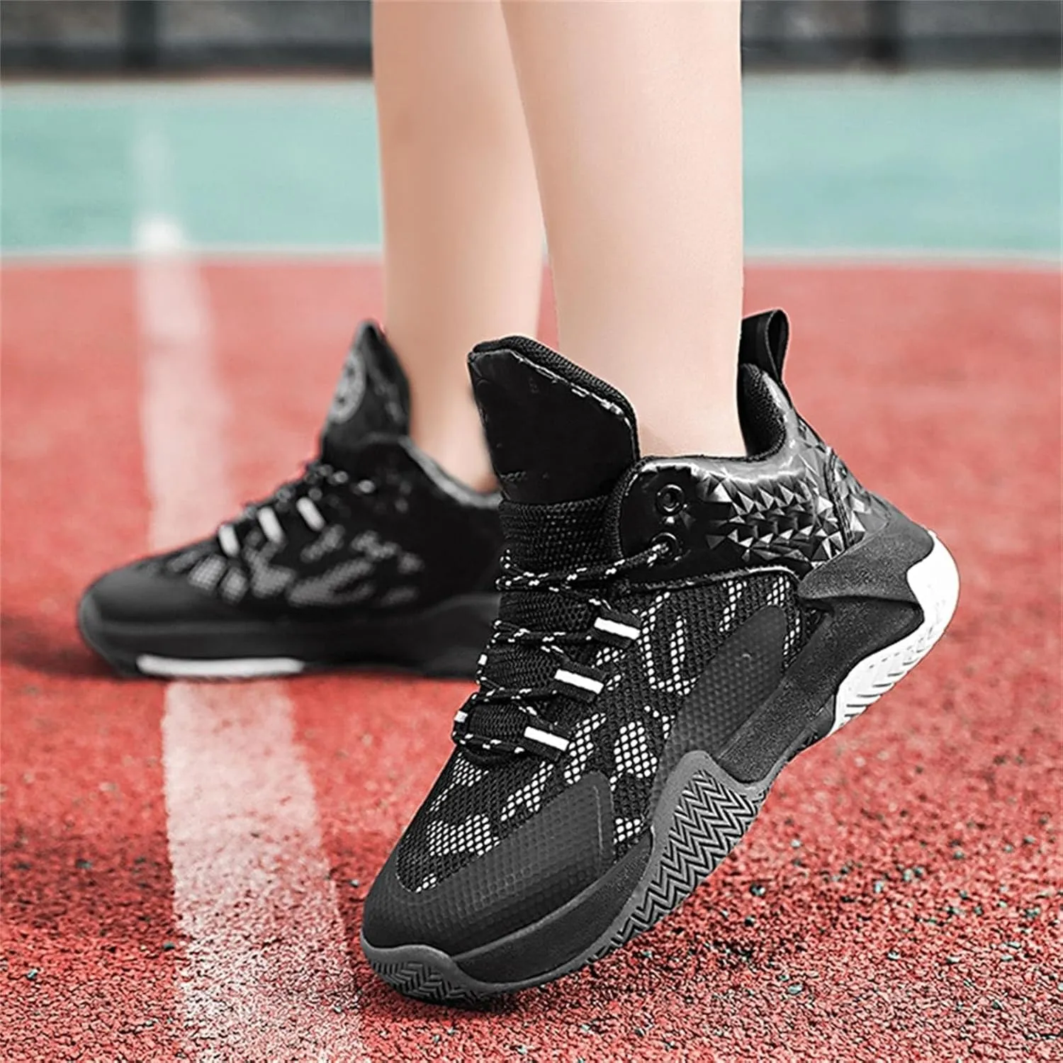 Baby Shoes Kid's Basketball Shoes Boys Sneakers Girls Trainers Comfort High Top Basketball Shoes Casual Walking Shoes