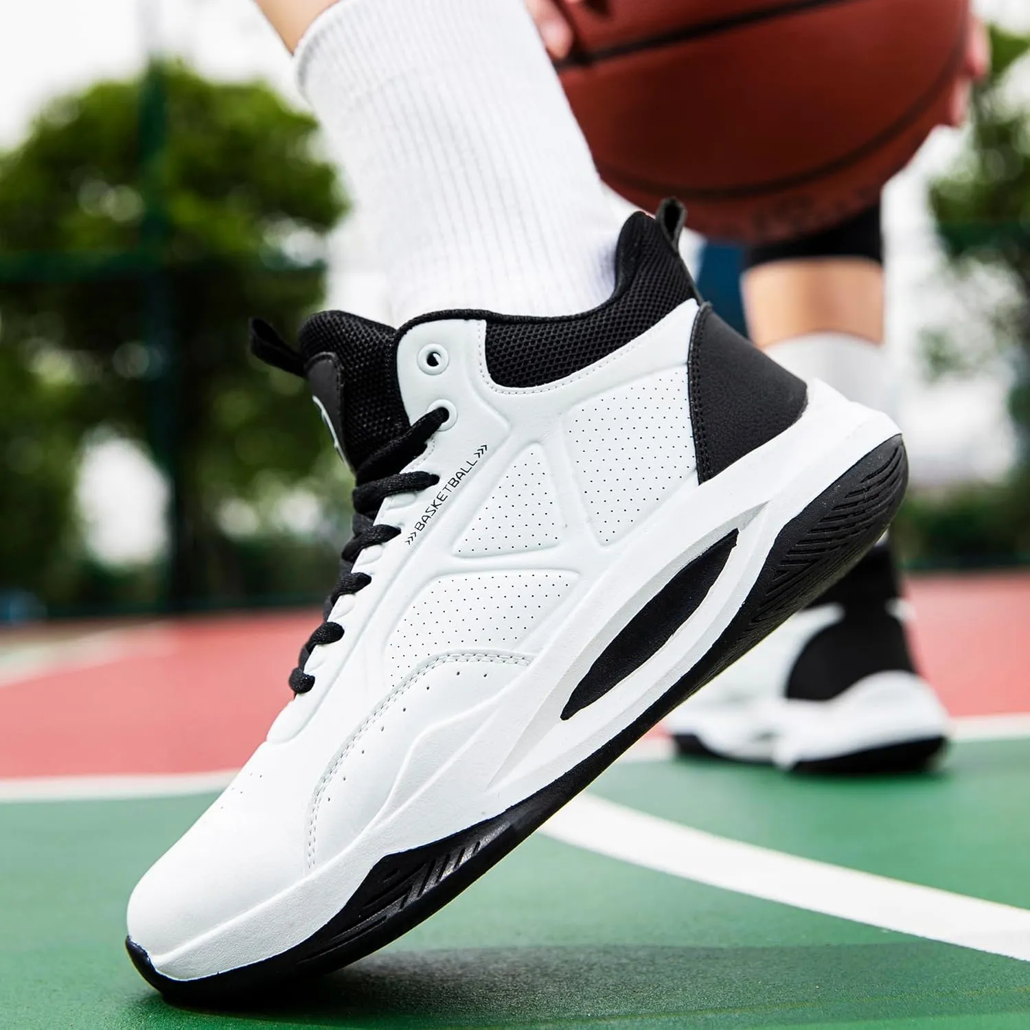 Beita High Upper Basketball Shoes for Men Sneakers Breathable Sports Shoes Anti Slip
