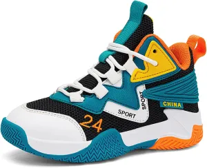 Boys Basketball Shoes Kids Basketball Sneakers Breathable Tennis Shoes for Boys Girls
