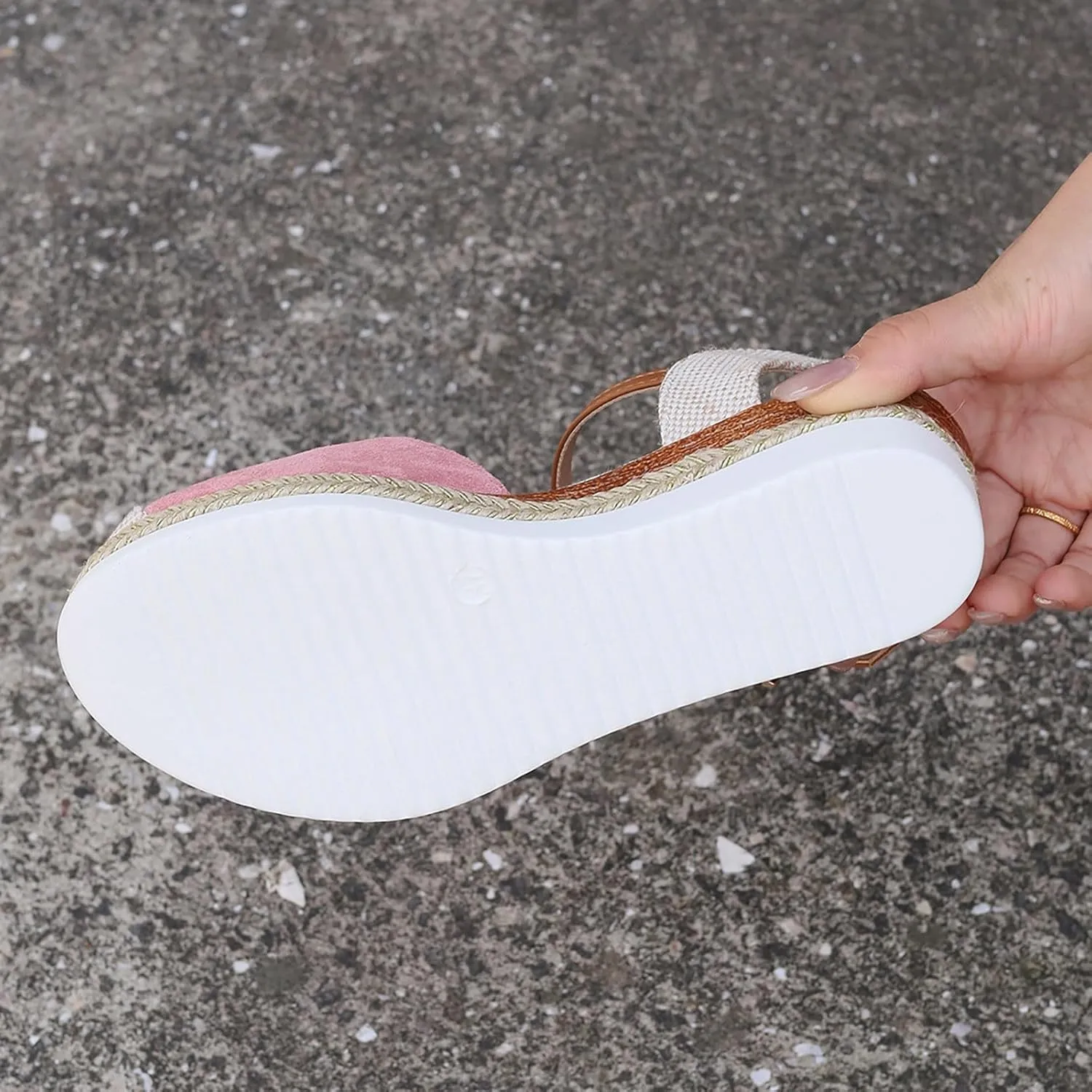 Closed Toe Platform Wedge Sandals for Women Heel Casual Womens, 2025 Espadrilles Chunky Platform Heels for Women Sandals
