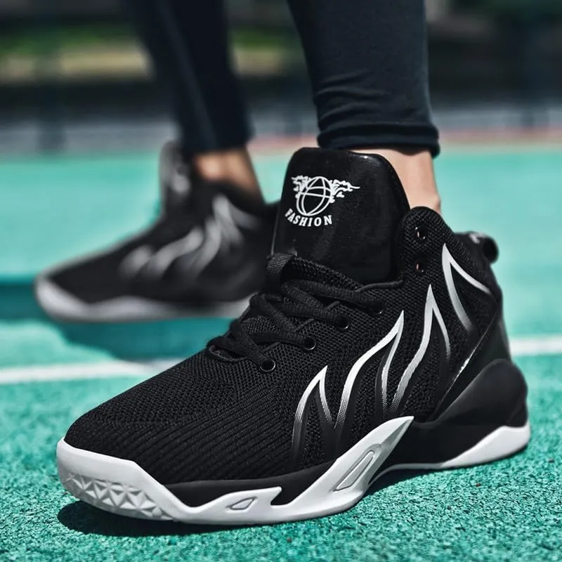 DHOVOR Mens Basketball Shoes, Teenager Basketball Sneakers, Non Slip Basketball Trainers, Walking Sports Shoes for Mens Indoor and Outdoor