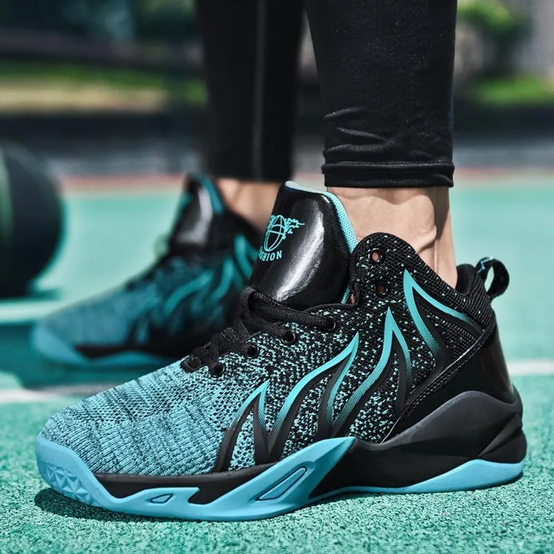 DHOVOR Mens Basketball Shoes, Teenager Basketball Sneakers, Non Slip Basketball Trainers, Walking Sports Shoes for Mens Indoor and Outdoor
