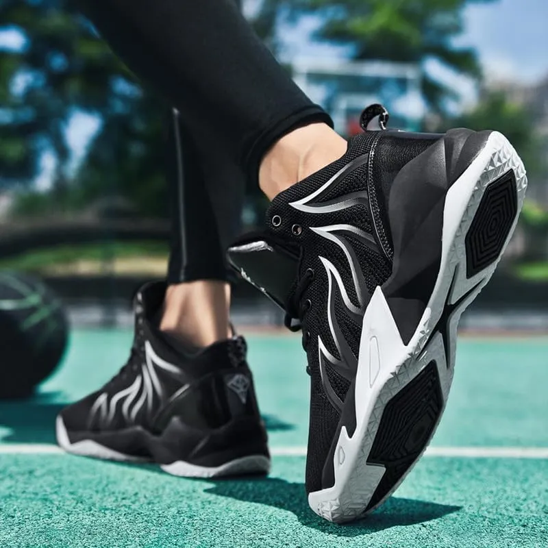 DHOVOR Mens Basketball Shoes, Teenager Basketball Sneakers, Non Slip Basketball Trainers, Walking Sports Shoes for Mens Indoor and Outdoor