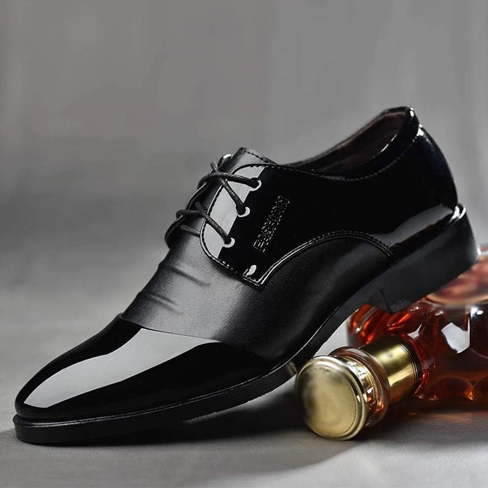 Dress Shoes for Men Fashion Toe Male Men Suit Pointed Leather Casual Shoes Business Shoes Shoes Fashion Men's leather shoes Mens Winter Dress Boots
