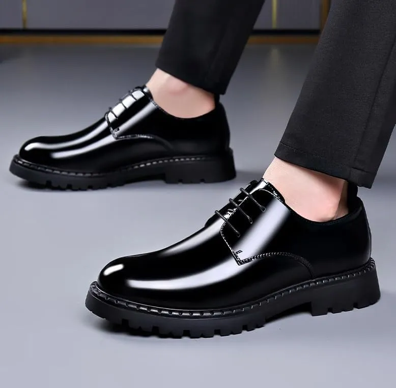 Dress Sneakers Men's Classic Oxfords Classic Lace-up Formal Oxford Shoes Genuine Leather Mens Red Dress Shoes All-Day Comfort