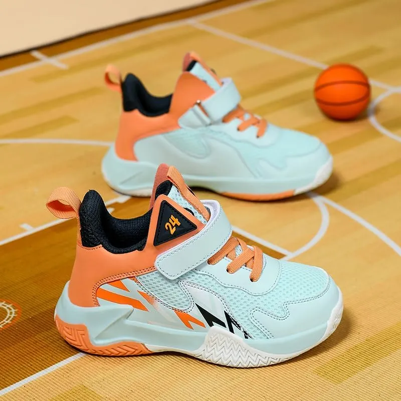 Girl's Boys Basketball Shoes Kids Fashion Comfortable Sneakers Breathable Leightweight Outdoor Sport Non Slip Shoe