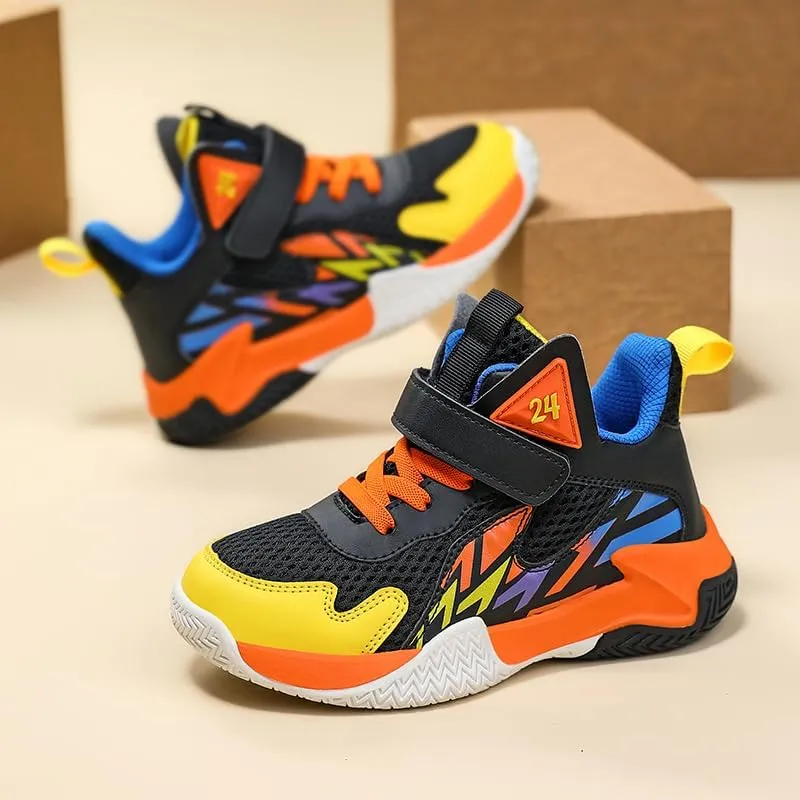 Girl's Boys Basketball Shoes Kids Fashion Comfortable Sneakers Breathable Leightweight Outdoor Sport Non Slip Shoe