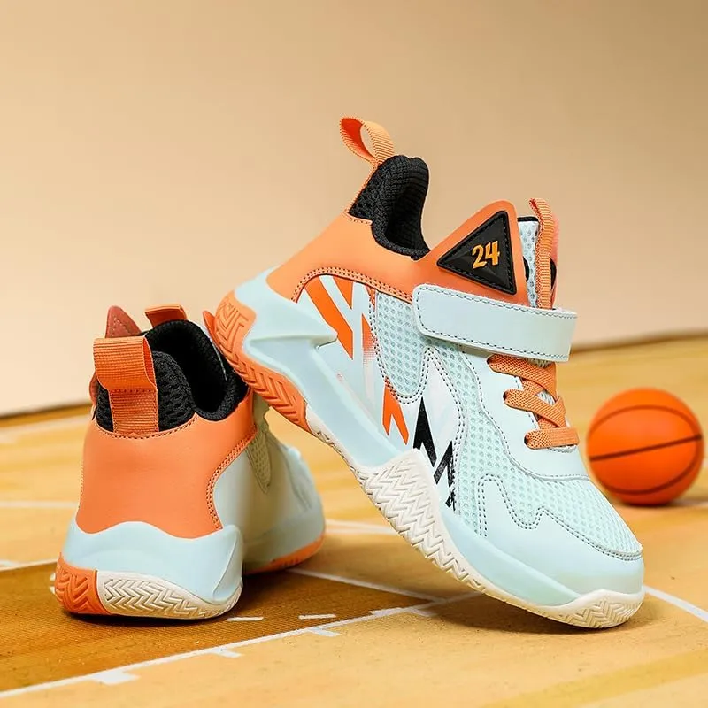 Girl's Boys Basketball Shoes Kids Fashion Comfortable Sneakers Breathable Leightweight Outdoor Sport Non Slip Shoe