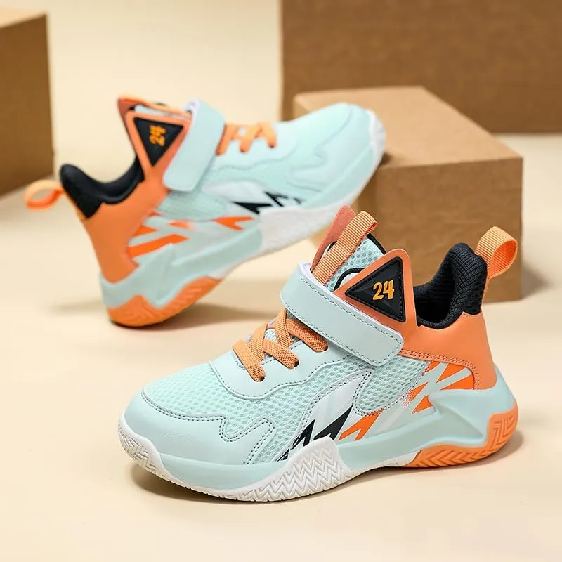 Girl's Boys Basketball Shoes Kids Fashion Comfortable Sneakers Breathable Leightweight Outdoor Sport Non Slip Shoe