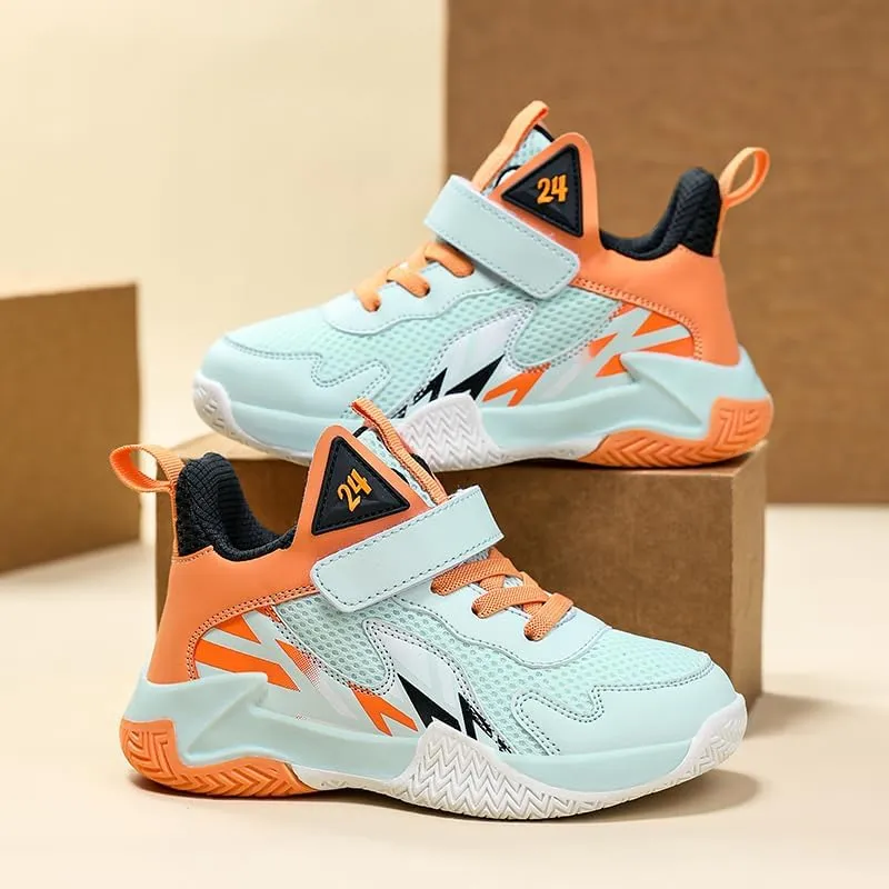 Girl's Boys Basketball Shoes Kids Fashion Comfortable Sneakers Breathable Leightweight Outdoor Sport Non Slip Shoe