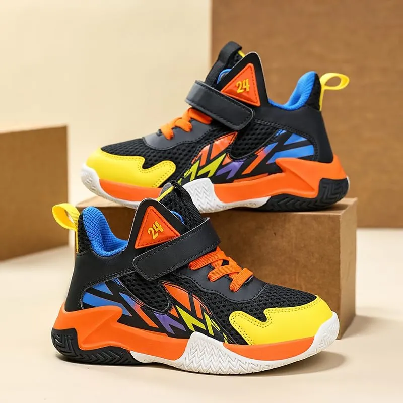 Girl's Boys Basketball Shoes Kids Fashion Comfortable Sneakers Breathable Leightweight Outdoor Sport Non Slip Shoe