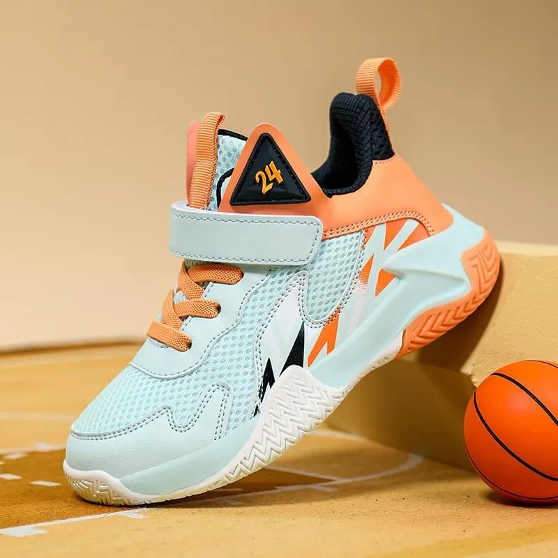 Girl's Boys Basketball Shoes Kids Fashion Comfortable Sneakers Breathable Leightweight Outdoor Sport Non Slip Shoe