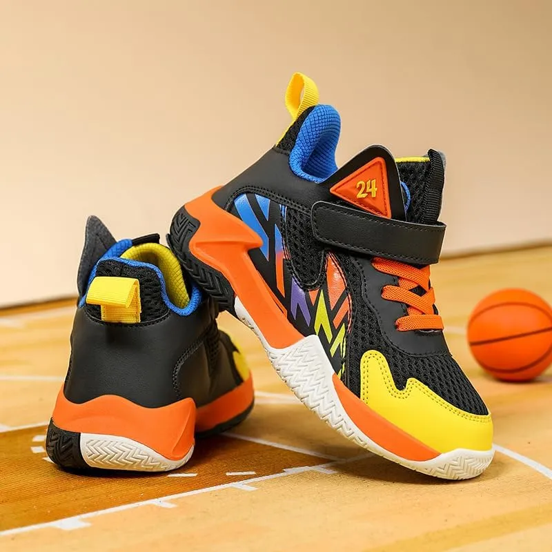 Girl's Boys Basketball Shoes Kids Fashion Comfortable Sneakers Breathable Leightweight Outdoor Sport Non Slip Shoe