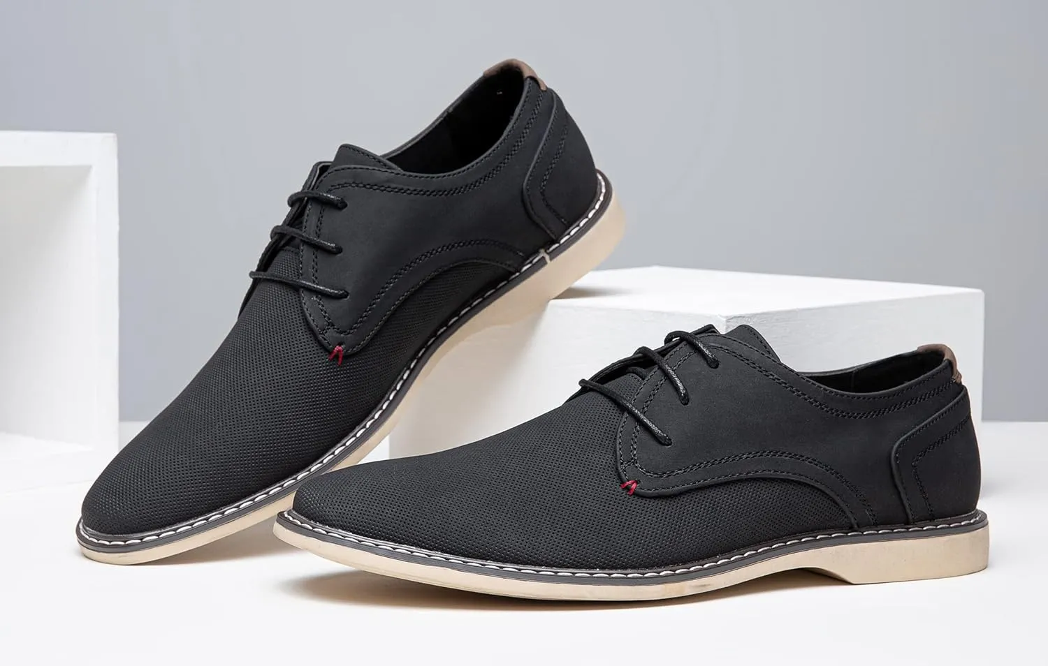 Jousen Men's Casual Dress Shoes Retro Business Classic Dress Shoes for Men