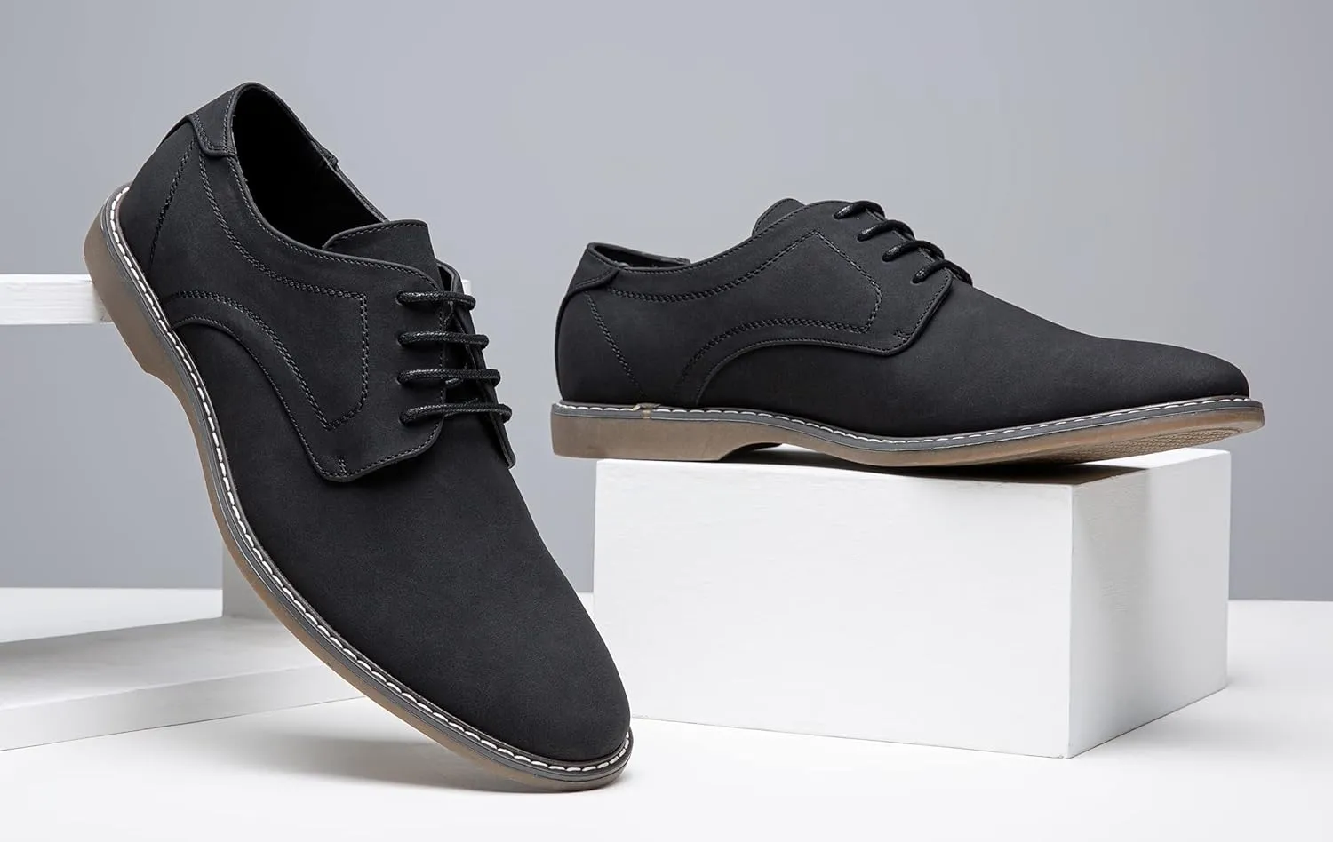 Jousen Men's Casual Dress Shoes Retro Business Classic Dress Shoes for Men