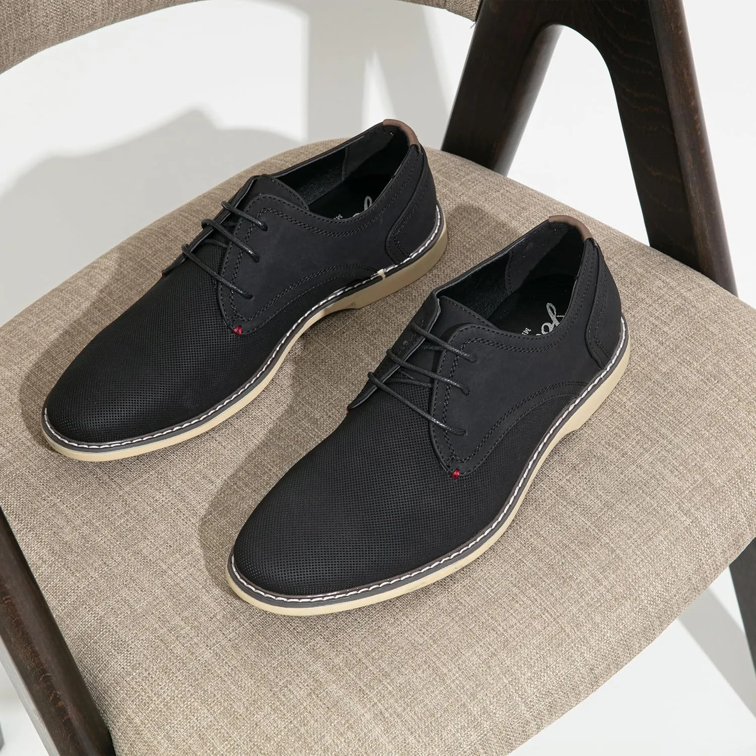 Jousen Men's Casual Dress Shoes Retro Business Classic Dress Shoes for Men