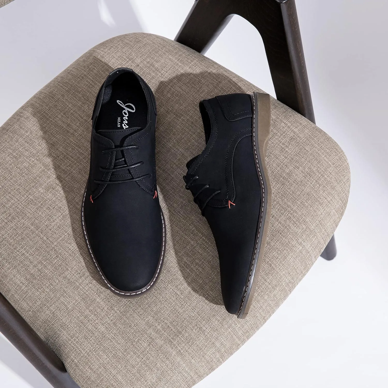 Jousen Men's Casual Dress Shoes Retro Business Classic Dress Shoes for Men