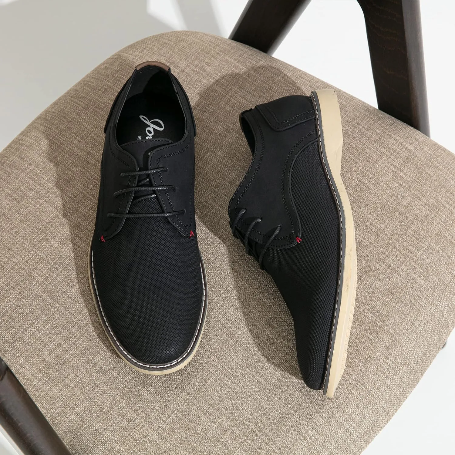 Jousen Men's Casual Dress Shoes Retro Business Classic Dress Shoes for Men