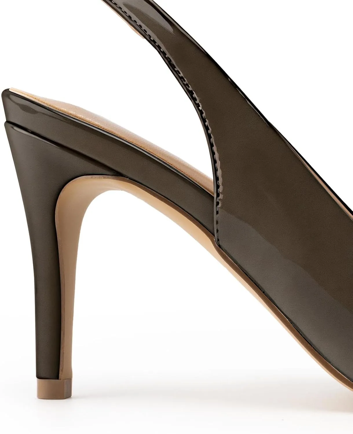 KaroNairy Stiletto Heels for Women Pointed Toe Slingback Heels Closed Toe mid Heel Wedding Dress Pumps Shoes with Buckles