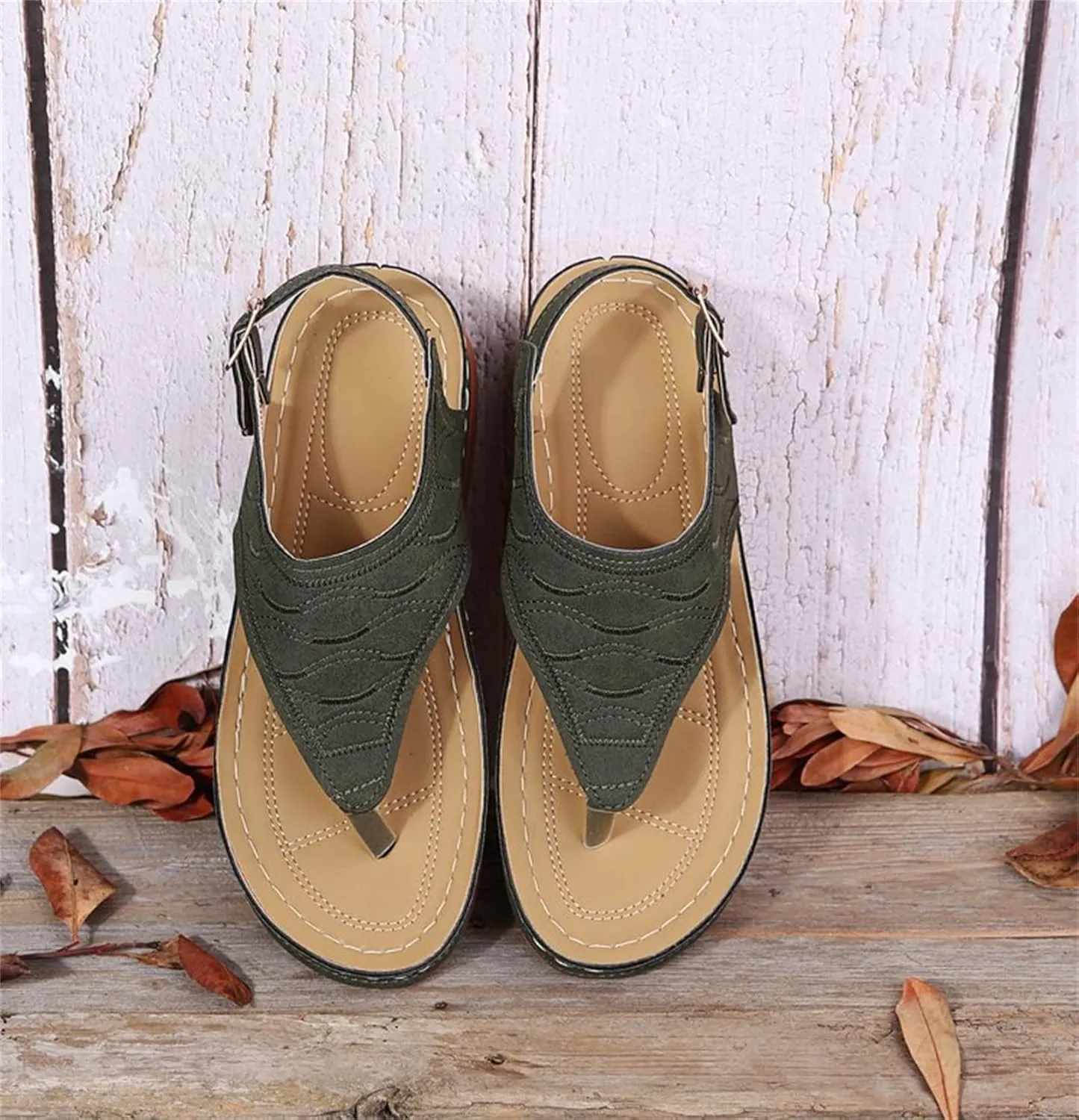 Lausiuoe Orthopedic Dress Sandals For Women Plantar Fasciitis Casual Summer Orthotic Thong Flip Flops With Arch Support