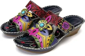 Lausiuoe Orthopedic Sandals For Women Arch Support Casual Dressy Summer Orthotic Slippers Sandals Wide Width Flip Flops
