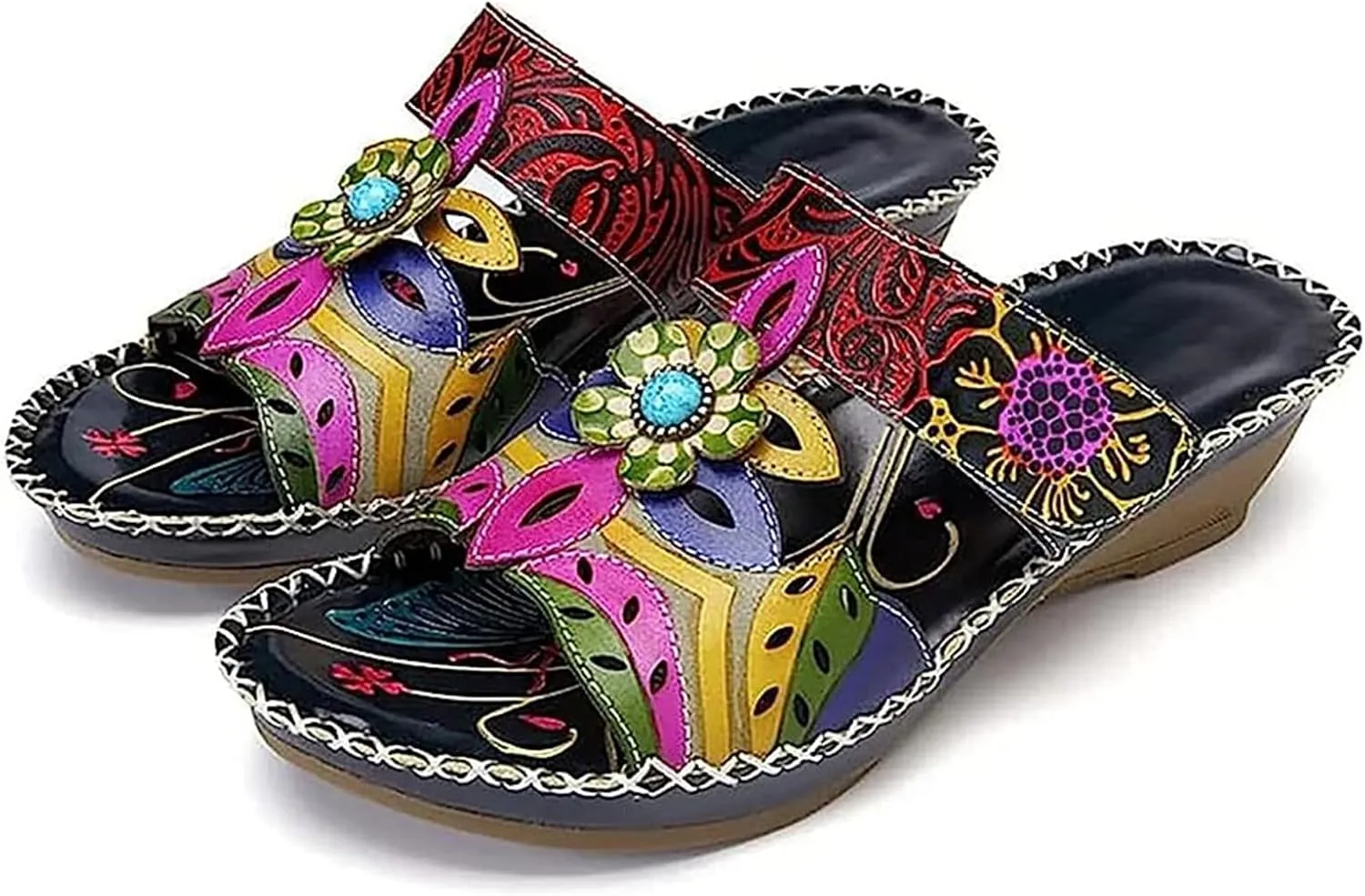 Lausiuoe Orthopedic Sandals For Women Arch Support Casual Dressy Summer Orthotic Slippers Sandals Wide Width Flip Flops