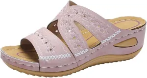 Lausiuoe Orthotic Dress Sandals For Women With Arch Support Comfortable Walking Summer Casual Orthopedic Slides Flip Flops