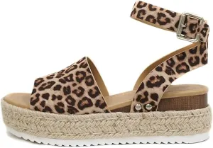 Lausiuoe Wedge Sandals For Women Dressy Summer Platform Sandals Ankle Strap Open Toe Espadrilles Casual Strappy Dress Shoes