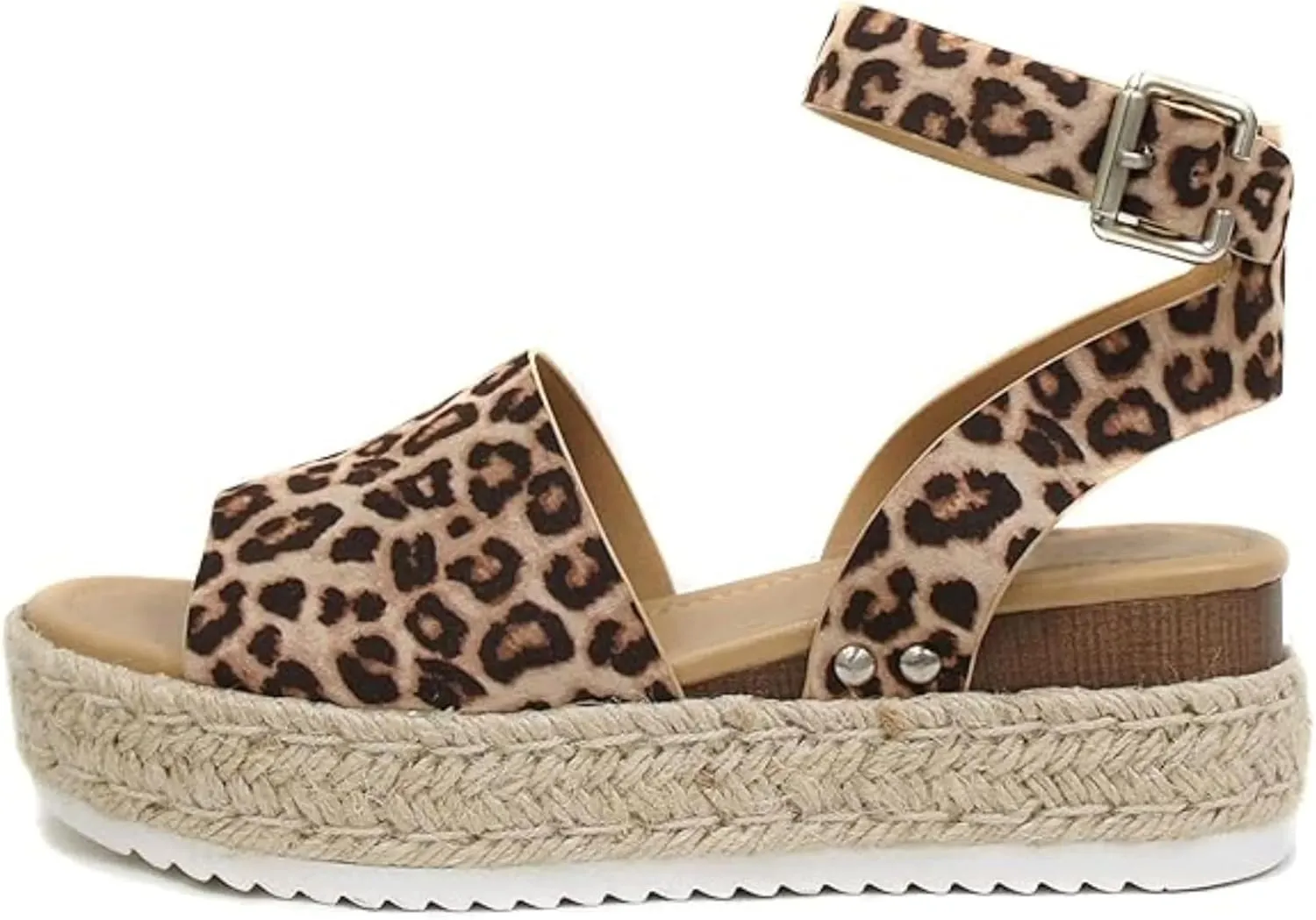 Lausiuoe Wedge Sandals For Women Dressy Summer Platform Sandals Ankle Strap Open Toe Espadrilles Casual Strappy Dress Shoes
