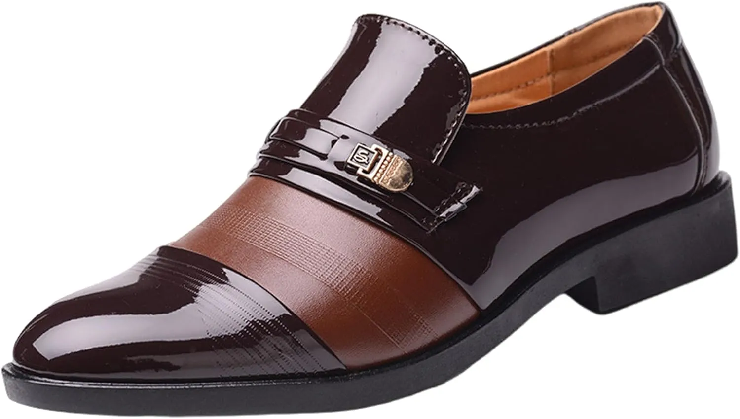 Men Leather Cap Toe Oxford Business Formal Dress Fashion Summer and Autumn Men Mens Shoes Size 12 Business Casual