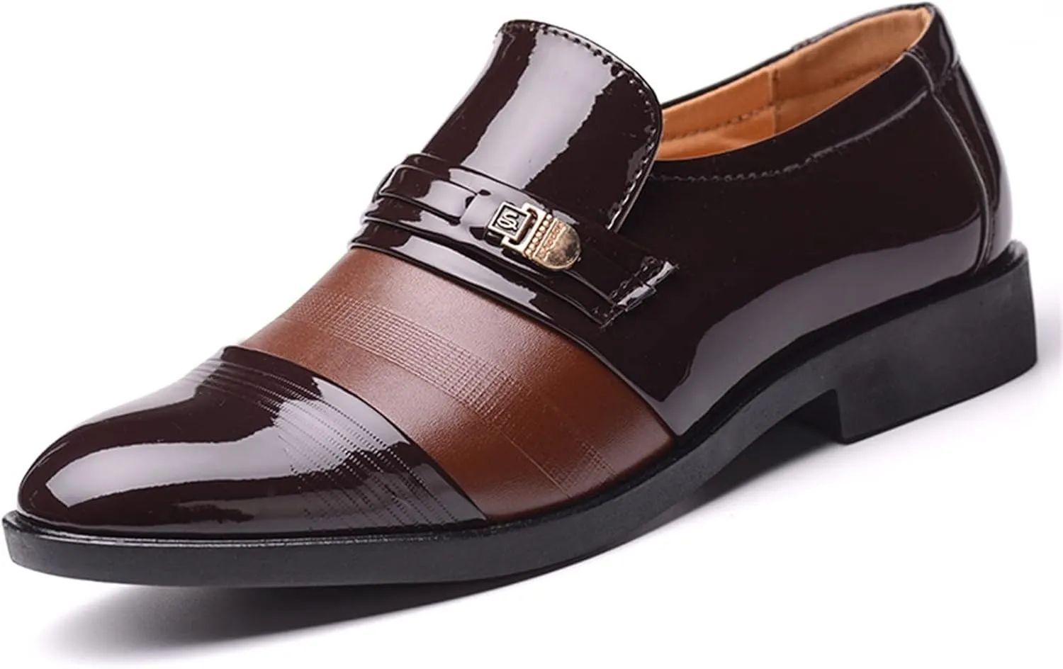 Men Leather Cap Toe Oxford Business Formal Dress Fashion Summer and Autumn Men Mens Shoes Size 12 Business Casual
