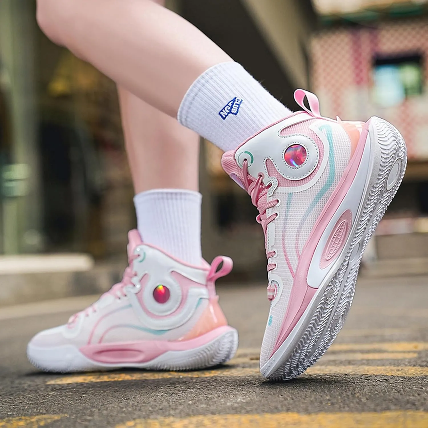 Men's Basketball Shoes,High Top Arch Support Basketball Shoes,Men's Fashion Sneakers,Street Basketball Shoes,Combat Basketball Shoes,Suitable for Indoor and Outdoor Various Sports Scenarios,