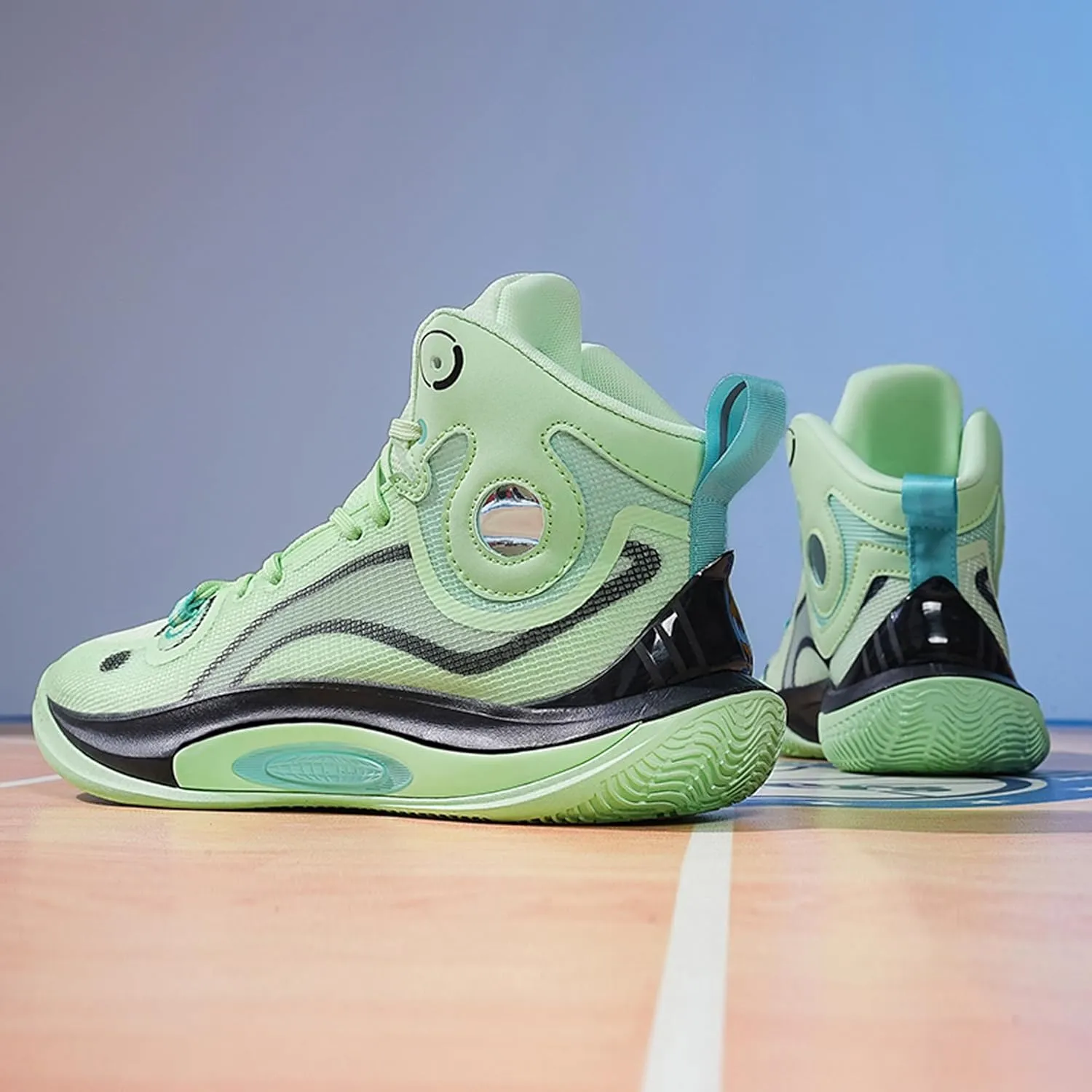 Men's Basketball Shoes,High Top Arch Support Basketball Shoes,Men's Fashion Sneakers,Street Basketball Shoes,Combat Basketball Shoes,Suitable for Indoor and Outdoor Various Sports Scenarios,