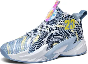 Men's Basketball Shoes,Mesh Fabric Upper,Comfortable and Breathable Soft,Combat Basketball Shoes,Indoor and Outdoor Basketball Shoes,Street Basketball Shoes,High Top Sneakers Running Shoes