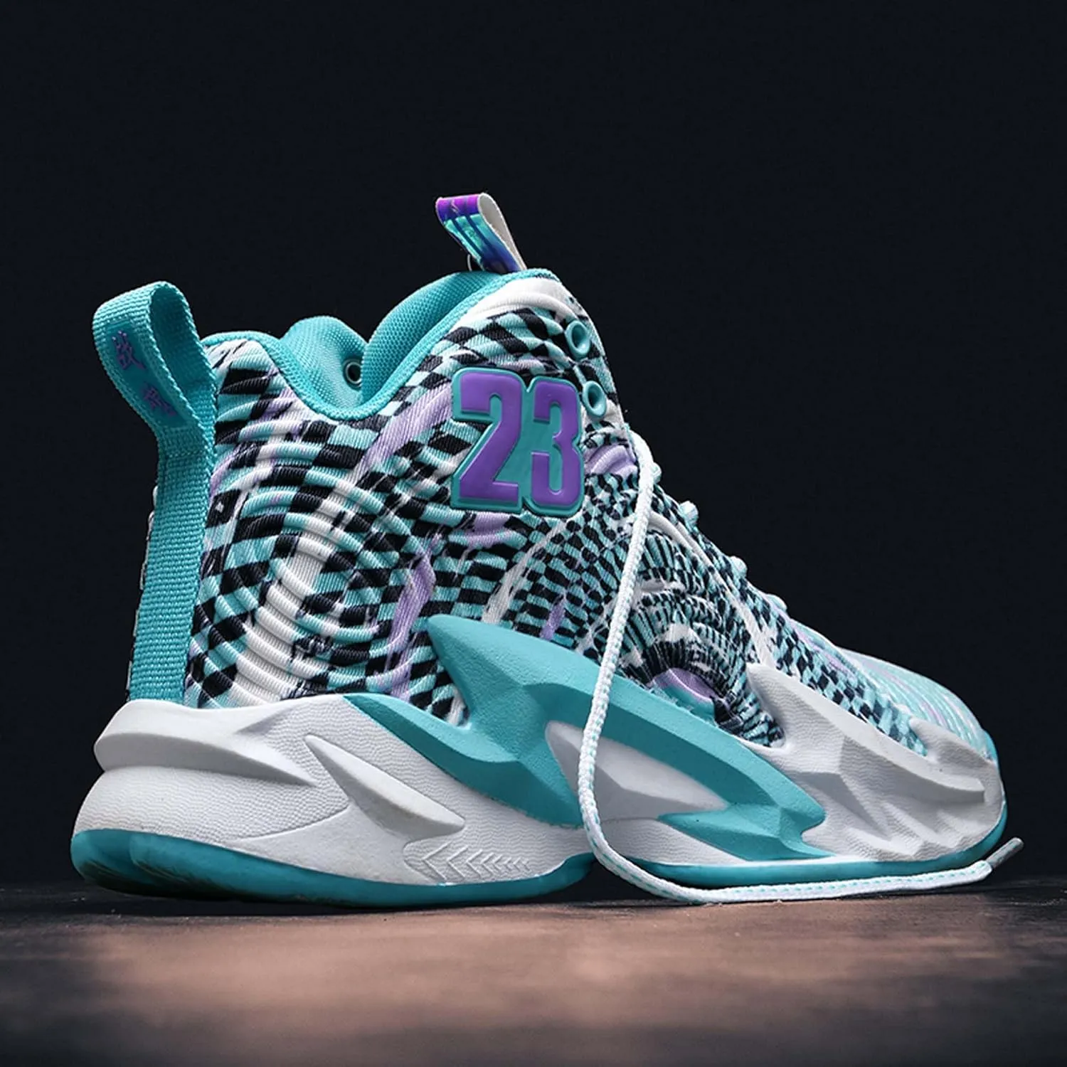 Men's Basketball Shoes,Mesh Fabric Upper,Comfortable and Breathable Soft,Combat Basketball Shoes,Indoor and Outdoor Basketball Shoes,Street Basketball Shoes,High Top Sneakers Running Shoes