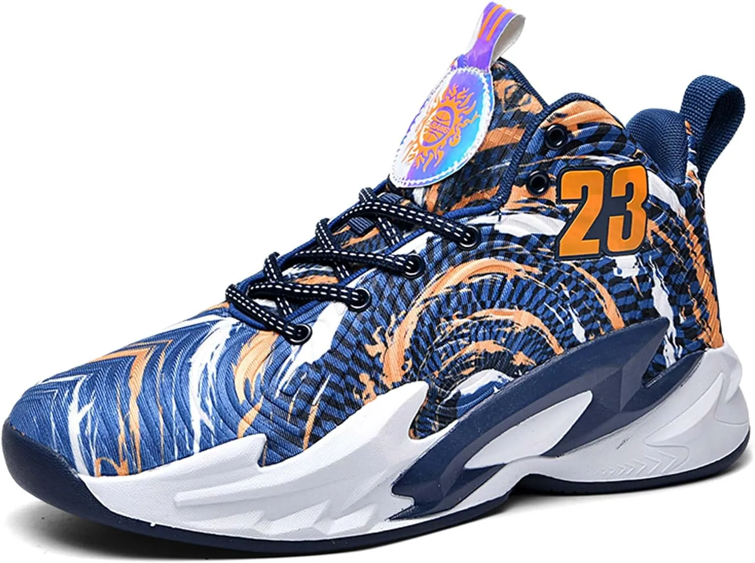 Men's Basketball Shoes,Mesh Fabric Upper,Comfortable and Breathable Soft,Combat Basketball Shoes,Indoor and Outdoor Basketball Shoes,Street Basketball Shoes,High Top Sneakers Running Shoes