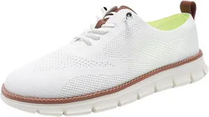 Mens Breeze Comfortable Oxfords Lace - Up Lightweight Breathable Upper Urban Dress Mesh Sneakers Extra Wide Business Casual Walking