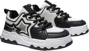 Mens Casual Shoes, Comfortable Non-Slip, Breathable Walking Shoes, Fashion Colorblocking Design, Suitable for Outdoor Activities