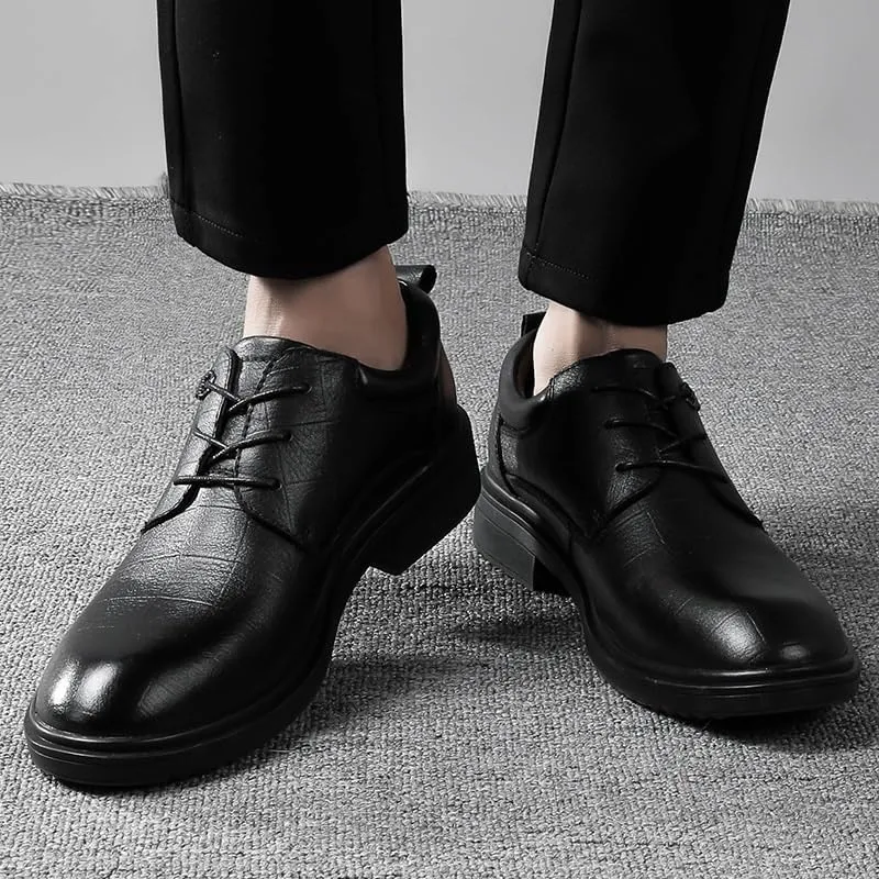 Mens Classic Casual Dress Shoes Men's Breathable Business Formal Lace Up Oxford Wedding Tuxedo Shoes