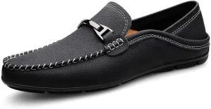 Men's Classic Slip-on Dress Shoes Comfort Loafers Formal Shoes Drive Shoes for Men(Black,10)