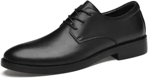 Mens Derby Shoes Leather Lace Up Dress Shoes Comfortable Business Casual Shoes for Office Work Wedding(10)