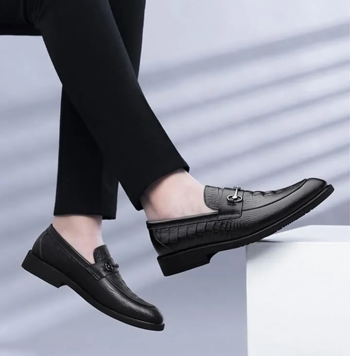 Men's Dress Shoes Faux Patent Leather Classic Wedding Derby Shoes Classic Slip On Formal Tuxedo Shoes for Men(7)