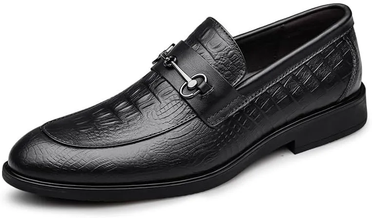 Men's Dress Shoes Faux Patent Leather Classic Wedding Derby Shoes Classic Slip On Formal Tuxedo Shoes for Men(7)