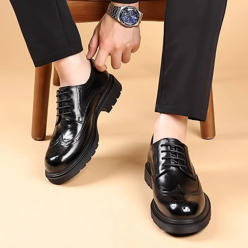 Men's Dress Shoes Plain Toe Classic Oxfords Shoes for Formal Business Wedding Classic Men