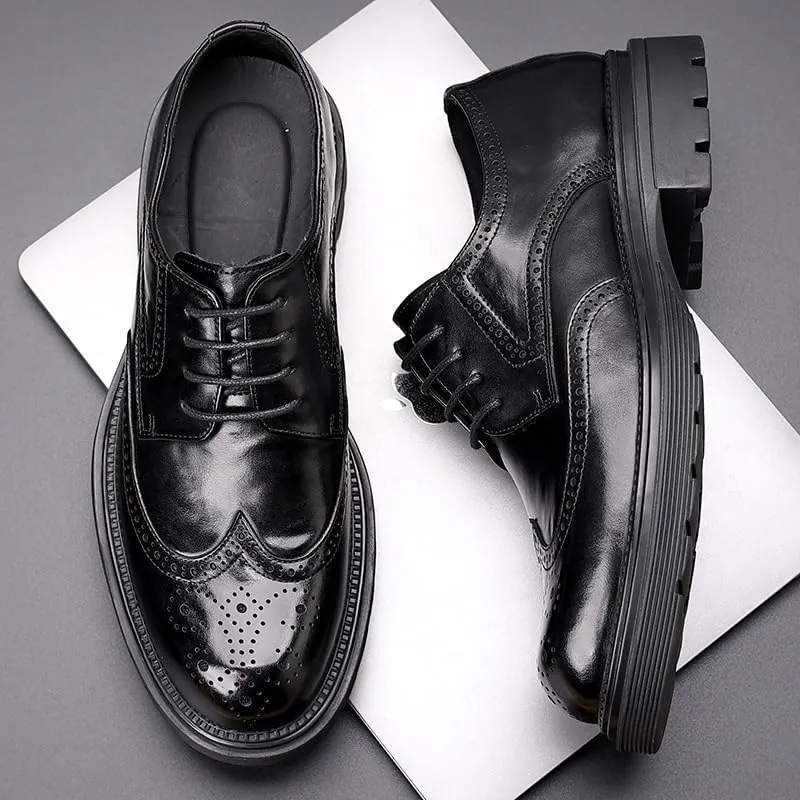 Men's Dress Shoes Plain Toe Classic Oxfords Shoes for Formal Business Wedding Classic Men