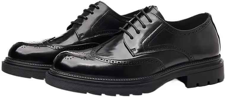 Men's Dress Shoes Plain Toe Classic Oxfords Shoes for Formal Business Wedding Classic Men
