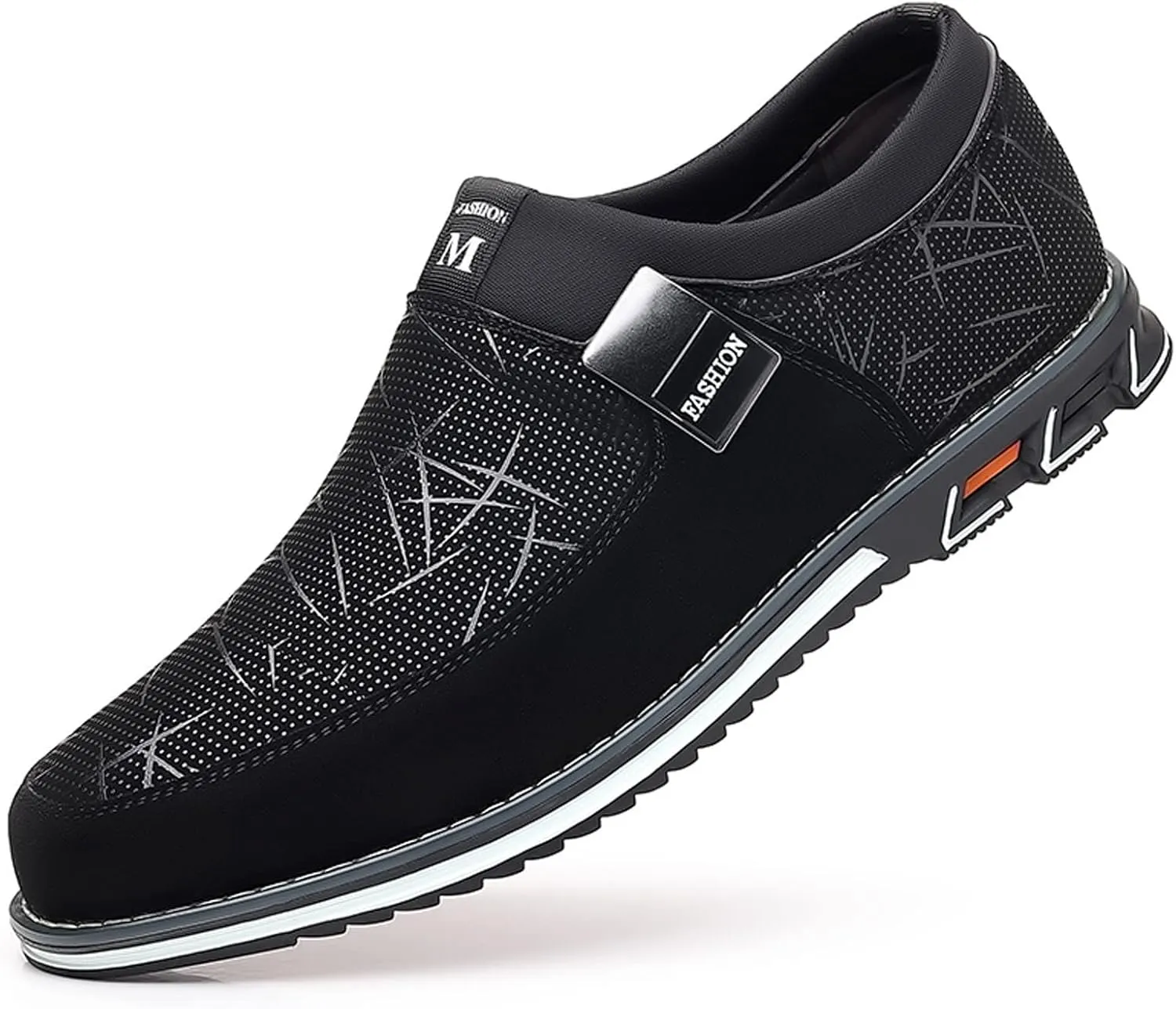 Men's Formal Wide-Fit Cap Toe Oxford Shoes Fashion Style Men's Breathable Black Oxford Shoes for Men Casual