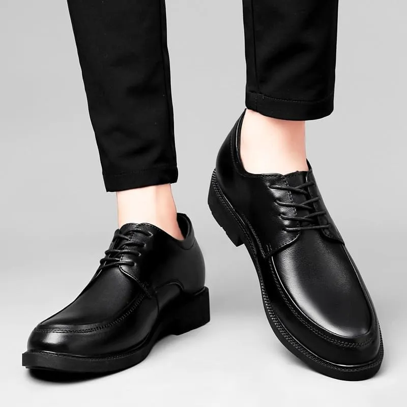 Men's Genuine Leather Low Oxford Mens Business Casual Loafers Patent Leather Formal Slip On Dress Shoes