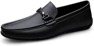 Men's Leather Dress Shoes Comfortable Lightweight Slip-On Loafers Shoes for Men